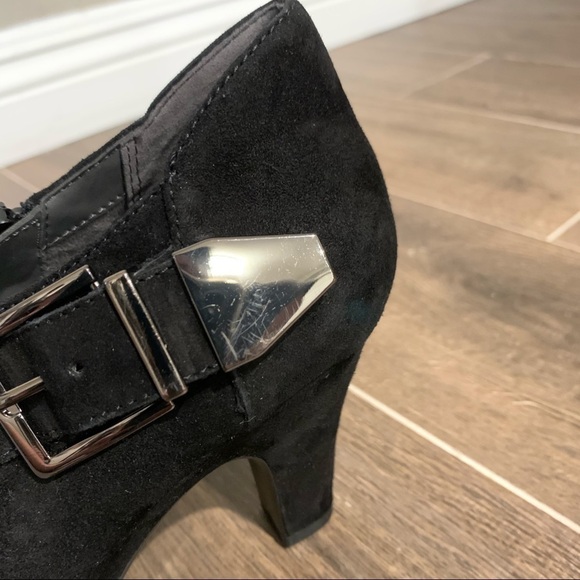 Aerosols Heelrest Ankle Leather Black Boots - Picture 8 of 8